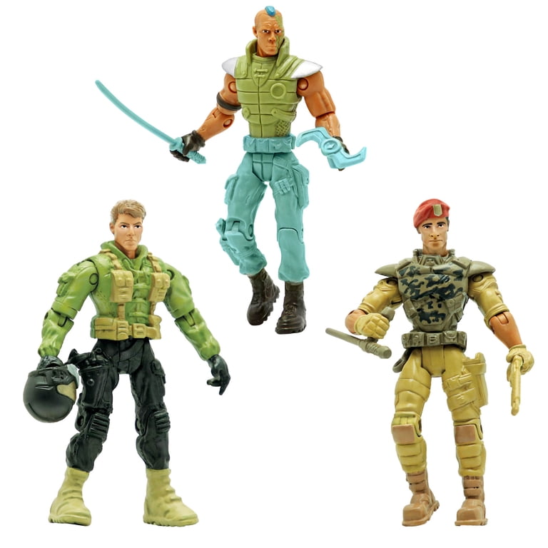 Lanard The Corps! Soldier Of Honor - 3 Pack Action Figures, Fully