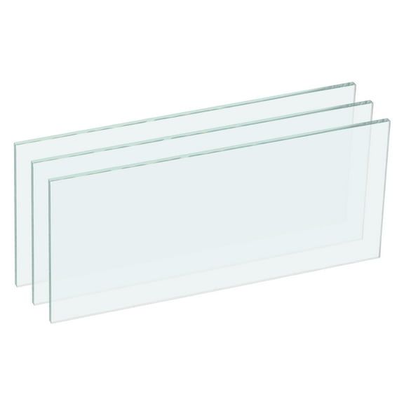 Welding Len 4-1/4"x 2" Hardened Glass Filter Plates Covers Replacement, 3 Pack