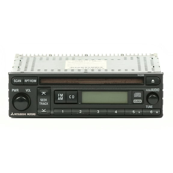 Restored 2002-2003 Mitsubishi Galant Receiver AM FM CD MR587248 Face ID W286 (Refurbished)