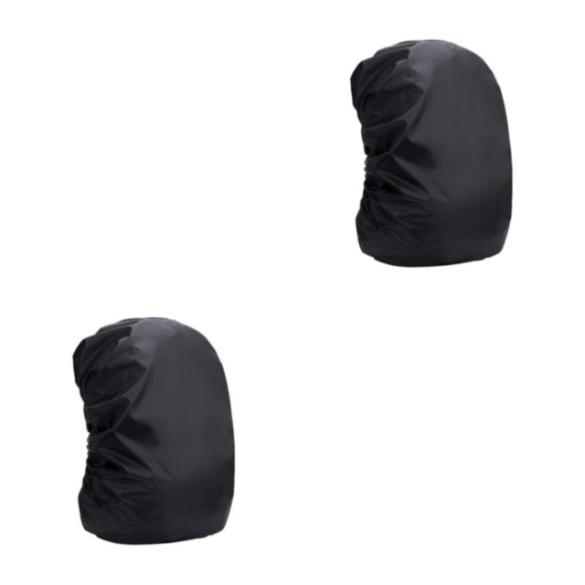 Bearachild impermeable con tecnología impermeable de tres capas, cubierta para la lluvia, unisex, para viajes, materiales duraderos Negro 2Conjunto