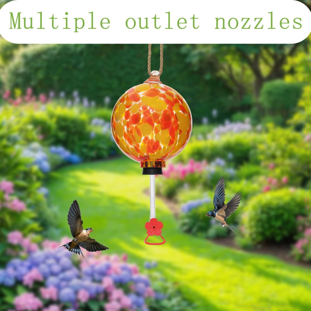 Hummingbird Water Feeder For Outdoor Hanging Durability Construction Leakproof Design Simple Installation Garden