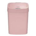 thumbnail image 3 of Nine Stars 3-Gallon Motion Sensor Automatic Bathroom Trash Can, Plastic, Pink Blush, 3 of 8