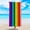 Beach Towels A, variant on LACKUST Rainbow Stripe Beach Towel - Double-Sided Toweling 150x70cm for Beach & Spa