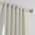 thumbnail image 3 of Half Price Drapes Ecru Italian Faux Linen Hotel Blackout Curtains for Bedroom (1 Panel), 50W X 84L, 3 of 6