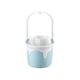 thumbnail image 4 of Organizador de brochas de maquillaje con ranuras para guardar cosméticos en el baño. Azul, 4 of 9