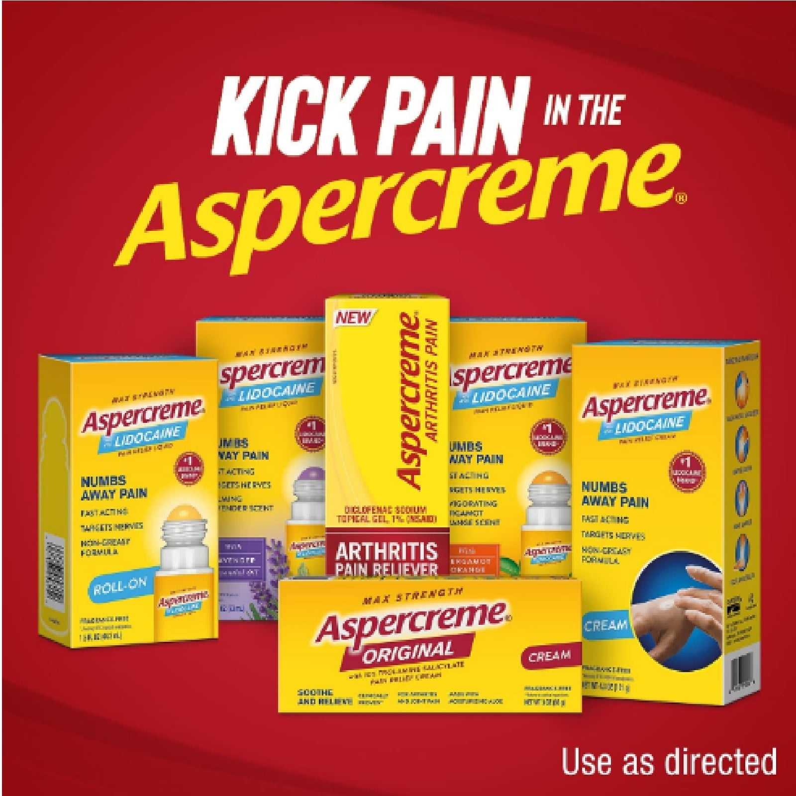 "Aspercreme Lidocaine Maximum Strength Patch Odorless, 5 Little Patches 2 Pack"