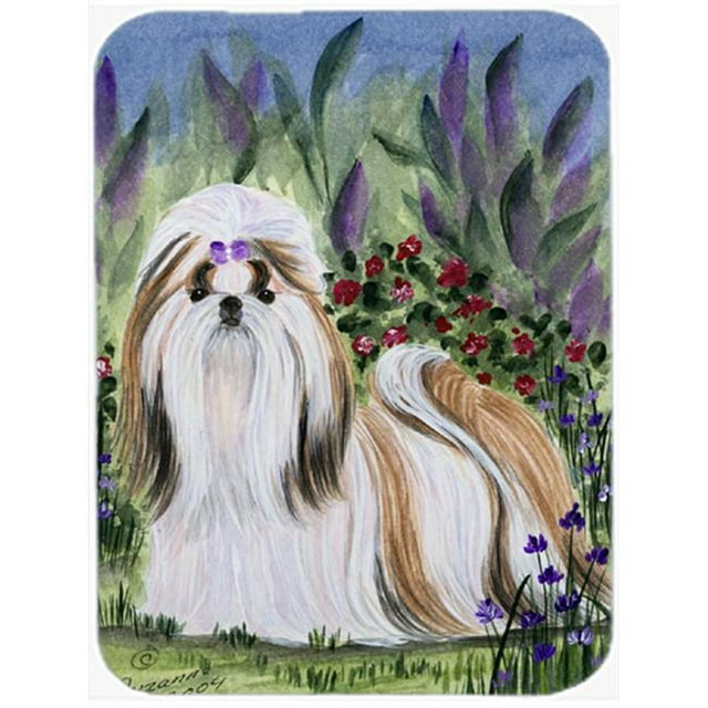 Carolines Treasures SS8034LCB Shih Tzu Planche à Découper en Verre - Grande
