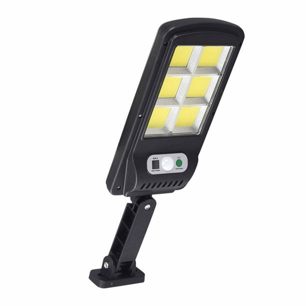 Lámpara de pared solar impermeable con detección de movimiento humano para exteriores, patios, jardines, control remoto