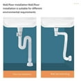 thumbnail image 5 of RUISINERY Bathroom Washbasin Drain Pipe Anticlogging Sink Strainer Stretchable Deodorants Pipelines Sink Hose Plumbing Enduring, 5 of 7