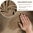 thumbnail image 2 of SHANNA Thick Velvet Plush 3 Piece Stretch Sofa Covers Couch Covers for 2 Cushion Couch Non-slip Loveseat Covers (Base Cover +2 Individual Cushion Covers), Leather Color, 2 of 17