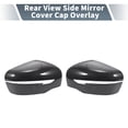 thumbnail image 2 of Cubierta de tapa de espejo lateral izquierdo y derecho para Nissan Navara NP300 par de fibra de carbono negra, 2 of 7