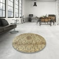 thumbnail image 3 of Ahgly Company Indoor Rectangle Traditional Brown Medallion Area Rugs, 2' x 5', 3 of 6