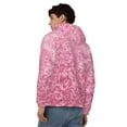 thumbnail image 4 of Goofa Pink Glitter Pattern Mens Full-zip Hoodie, Zip-up Pullover Hooded Sweatshirt, Kangaroo Pocket Hoodie Ideal for Daily Wear, Travel, and Home-3X-Large, 4 of 5