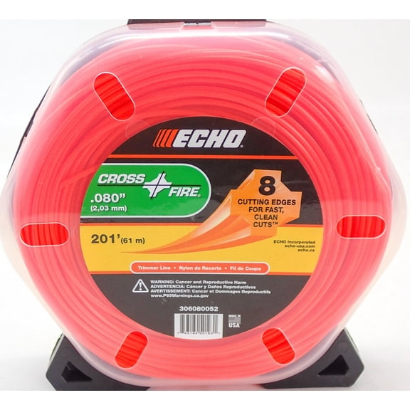 GENUINE ECHO CROSSFIRE TRIMMER LINE .080 1/2LB PACKAGE 306065052