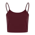 thumbnail image 4 of Viikei Womens Tank Top Camisoles for Women Plus Solid Pullover Vest Crop Tops Shirts Blouse, 4 of 9