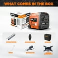 thumbnail image 6 of GENMAX 6250W Tri-Fuel Silent Inverter Generator 2026 New Model - 2-Wire Auto Start, Bluetooth APP Control, CO Sensor, 50A Outlet & Digital Display - EPA Compliant for Home Backup & Camping, 6 of 6