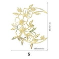 thumbnail image 4 of Bsvklp Crescent Hollow Flower 3D Acrílico Espejo Adhesivo Pared Calcomanías para El (Oro), 4 of 9