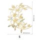 thumbnail image 3 of Calcomanía De Pared Crescent Hollow Flower 3D Acrílico Espejo Adhesivo de pared Calcomanías para el hogar (Oro), 3 of 4