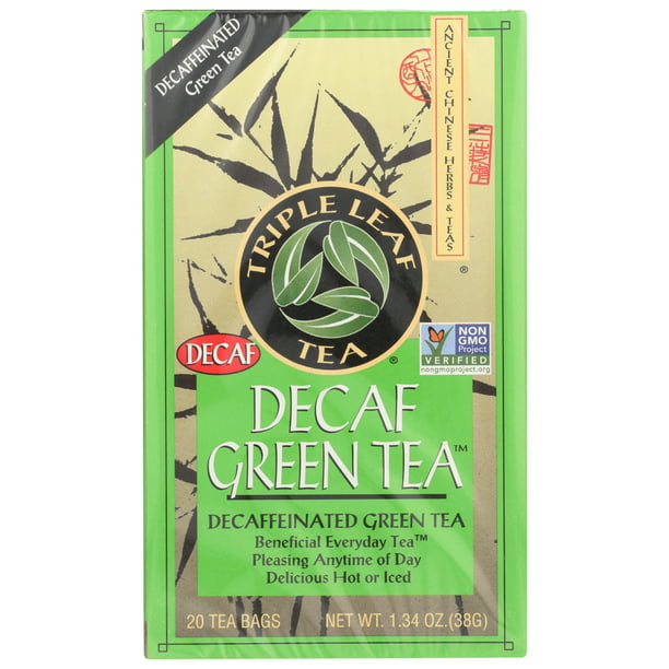 Triple Leaf Tea, Decaf Green Tea, 20 Tea Bags - Walmart.com - Walmart.com