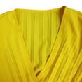 thumbnail image 3 of CaComMARK PI Sexy Jumpsuits for Women Dressy Elegant V Neck Jumper Plus Size formal Wedding Guest Cocktail Party Romper Yellow 4(S), 3 of 5