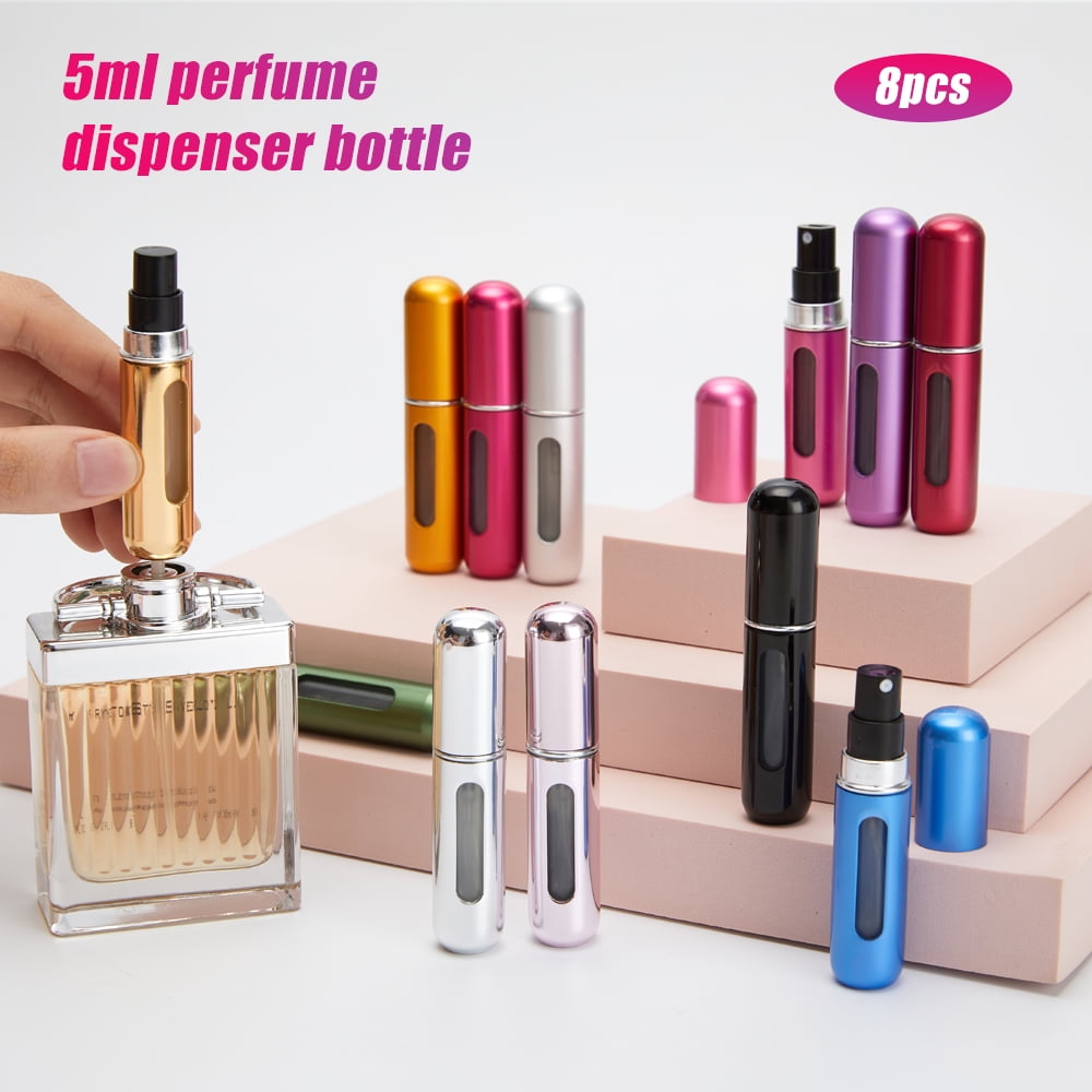 5ML Travel Perfume Atomizer Refillable for Men & Women | Empty Perfume  Spray Bottle - for Portable Aftershave, Cologne Sprayer, Fragrance  Dispenser in