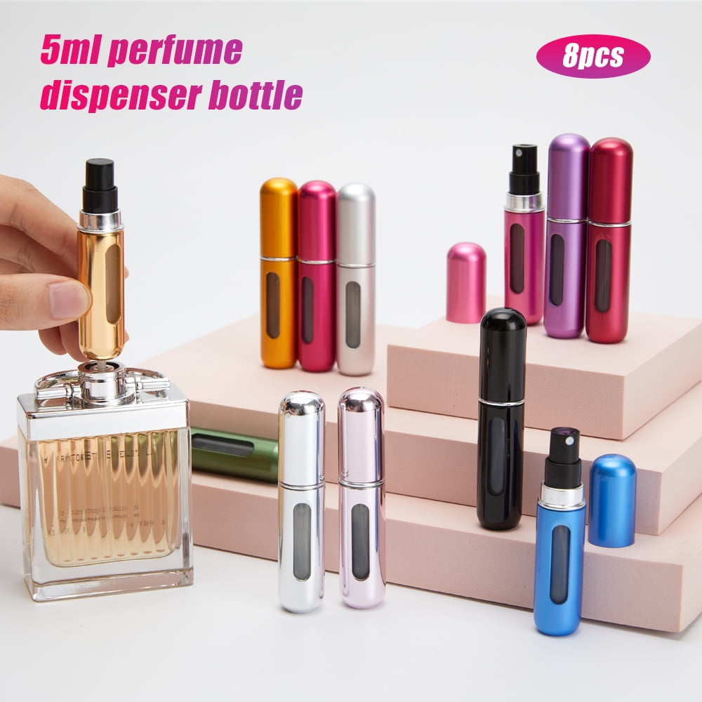 Buy Mini Refillable Perfume Atomizer Tavel Bottle, 5ml Perfume Bottle  Empty, Portable TSA Scent Pump Case for Traveling and Outgoing, 2 Pack,  Black Online at Low Prices in India 