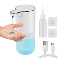 thumbnail image 3 of Automatic Soap Dispenser 400ML Touchless Hand Sanitizer Electric Dispenser with 4 Adjustable IPX5 Waterproof Smart Soap Dispenser USB Rechargeable Hand Soap Dispenser for Bathroom Kitchen, 3 of 10