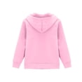 thumbnail image 4 of Kids Girls Boys Hoodies Preppy Long Sleeve Hooded Sweatshirt Pullover Top with 2 Pockets, 4 of 5