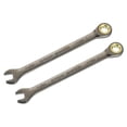 thumbnail image 1 of Uxcell 2pcs 11/32" Ratcheting Combination Wrench SAE 90 Teeth 12 PT Ratchet Spanner, 1 of 7
