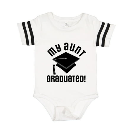 

Inktastic My Aunt Graduated Niece Nephew Gift Gift Baby Boy or Baby Girl Bodysuit