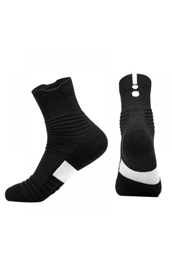 Men Professional Sports Socks Basketball Running Towel Bottom Anti-Slip Sport Boat Outdoor Breathable Cotton Hiking Socks