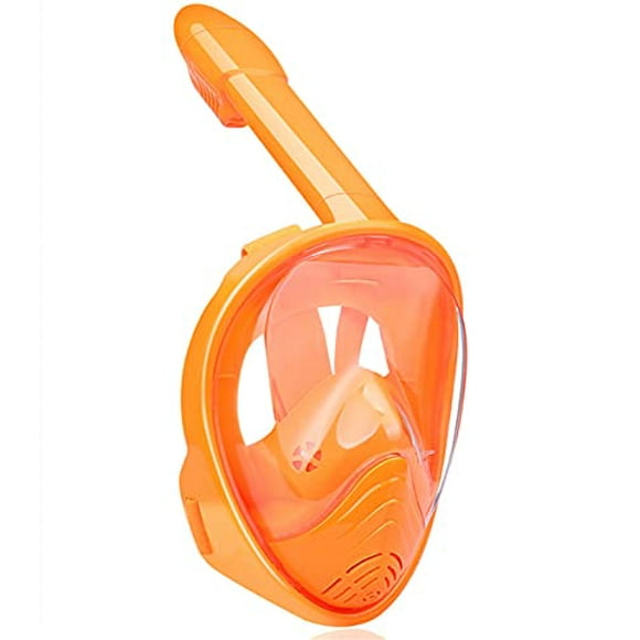 QingSong Masque de Plongée pour Enfants, Ensemble de Plongée avec Support pour Caméra, Vue Panoramique à 180 Degrés Équipement de Plongée Anti-Buée Anti-Fuite