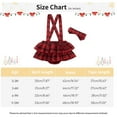 thumbnail image 2 of GYRATEDREAM 0-12M Christmas Baby Girls Suspender Dress Infant Straps Skirt Overall Dresses Winter Fall Clothes, 2 of 7