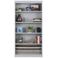 thumbnail image 4 of Sandusky Welded Steel Freestanding Bookcase Storage Cabinet, Dove Gray, 4 of 6