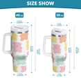 thumbnail image 6 of Yayeee 40oz Stainless Steel Tumbler with Straw and Handle Double-Wall Insulated Travel Water Bottle, Cute Gummy Bears Pattern, 6 of 8