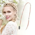 thumbnail image 4 of Unique Bargains 1 Pc Braided Hair Chain Eight Beads Braid Hair Accessories for Women Orange Red, 4 of 5
