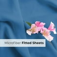 thumbnail image 7 of CGK Linens Extra Deep Pocket Single Fitted Sheet Only - Twin Size Wrinkle-Resistant & Comfy Bottom Sheet, Fits 18"-24" Mattresses, Denim Blue, 7 of 7
