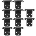 thumbnail image 1 of HEALEEP 10pcs hardware hinges Iron Black Noise-Free Semi-Concealed Design for Carpenters, 1 of 8