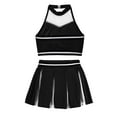 thumbnail image 4 of CHICTRY 2Pcs Girls Cheerleading Outfit Cropped Top with Skirt Set Dancewear,Sizes 6-16, 4 of 5