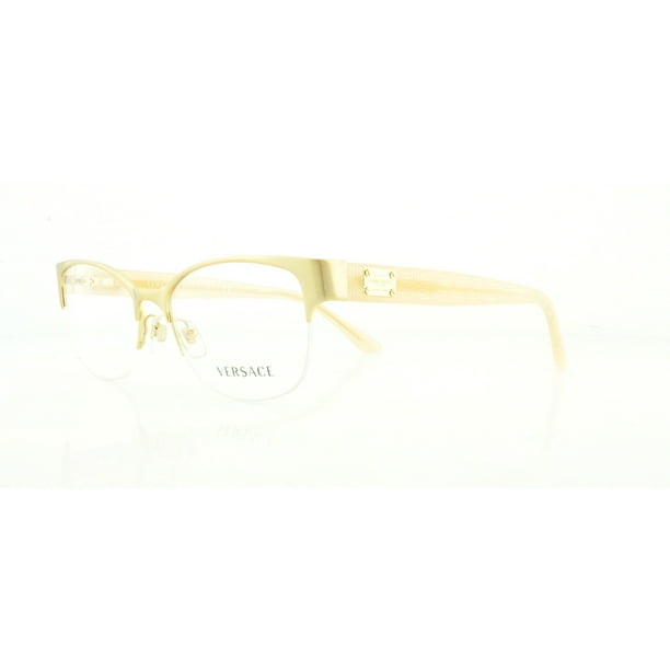 VERSACE Eyeglasses VE 1222 1196 Brushed Gold 53MM - Walmart.com ...