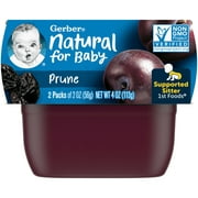 Gerber 1st Foods Baby Food, Prune, 2 oz Tubs (2 Pack)