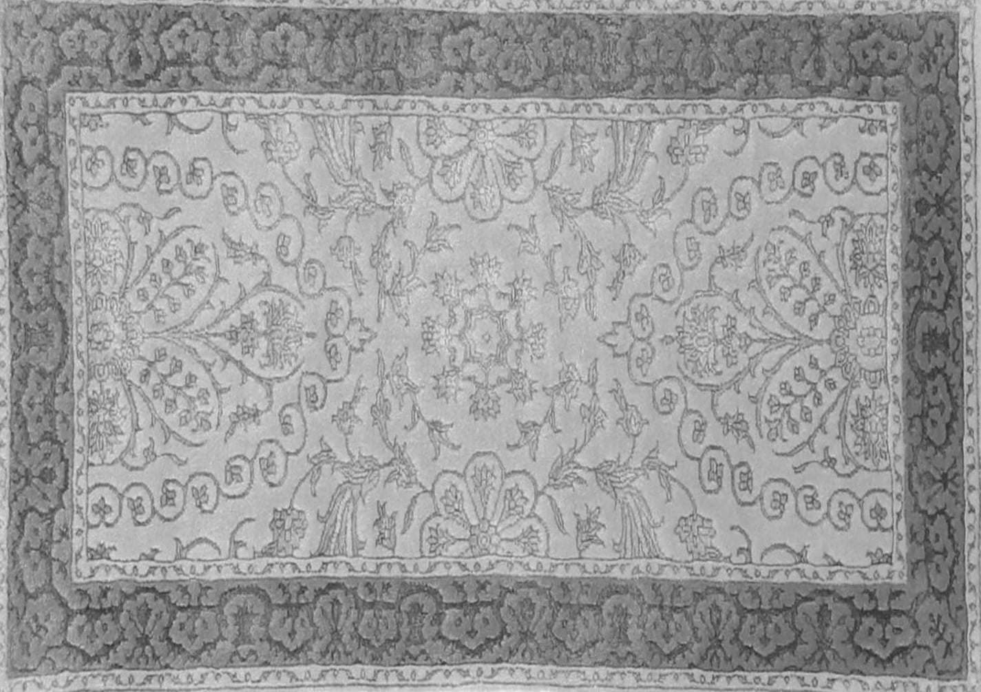 Ahgly Company Indoor Rectangle Persian Gray Traditional Area Rugs, 2' x 3'
