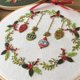 thumbnail image 5 of Worallymy Kit de inicio de punto de bordado de Navidad aro de bordado de tela con patrón de Navidad hecho a mano S335 Worallymy JD735808060, 5 of 7
