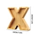 thumbnail image 5 of Lata de ahorro de madera con letras en inglés y cristal transparente., 5 of 6