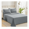 thumbnail image 1 of Juego De Sábanas King Size Ultra Suave 4piezas color gris, 1 of 4