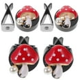 thumbnail image 1 of Mobutofu 4Pcs Car Scent Diffuser in Red Mushroom Shape for Aesthetic Car Accessories and Freshener, 1 of 4