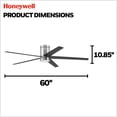thumbnail image 4 of Honeywell Graceshire 52 Inch Ceiling Fan with LED Light and Remote Control, White, 4 of 6