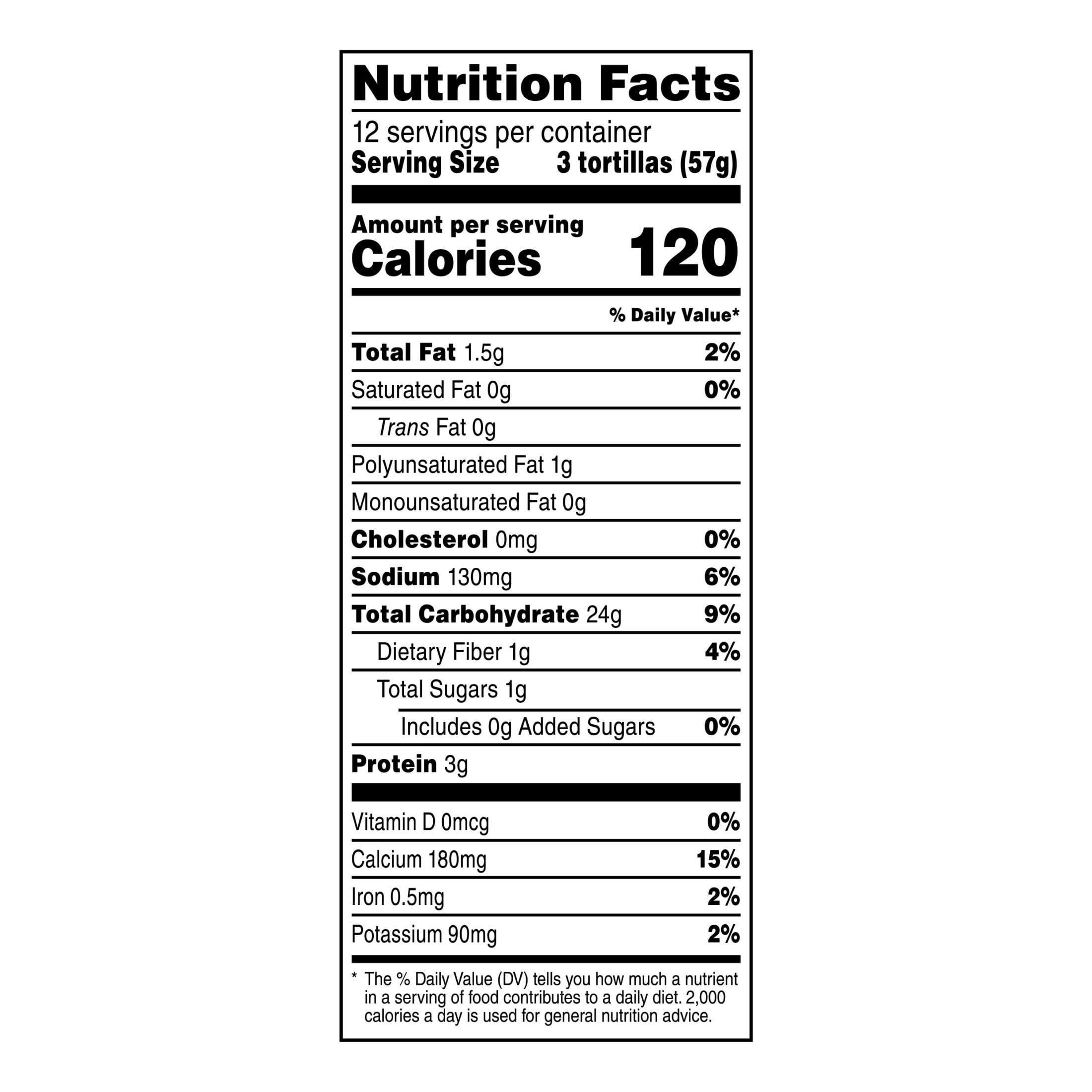 Candy's Corn Tortillas, 36 Count
