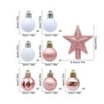 thumbnail image 3 of Fmbmuo Unbreakable Christmas Ornaments Set Plastic 36 piece Christmas Decorations Modern Mixed Sizes Gold Pearlescent Home/Room Decor, 3 of 5