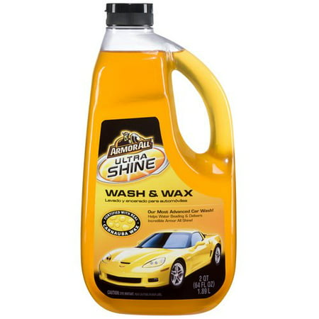 Armor All Ultra Shine Wash & Wax, 64 fluid ounces, (Best Car Wax For Clear Coat)